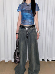 Cinturón ancho Design Sense Niche XINGX para mujer