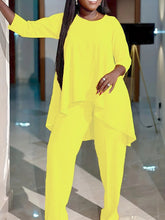 Conjunto holgado de dos piezas de manga larga