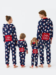 Conjunto de pijama familiar con capucha y estampado de Papá Noel