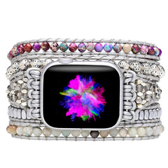 Uhrenarmband aus Naturstein „Purple Emperor Stone“