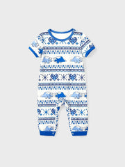 Passendes Familien-Pyjama-Set mit Dinosaurier-Print und Kordelzug