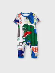 Conjunto de pijama familiar a juego con estampado de dinosaurios