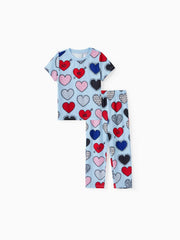 Passender Pyjama für die ganze Familie mit Textaufdruck