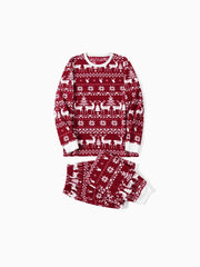Conjuntos de pijama de manga larga con estampado navideño a juego para toda la familia