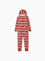 Pijama navideño familiar a juego con capucha de los Looney Tunes