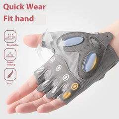 Halbfinger-Trainingshandschuhe aus verdicktem Flüssigsilikon