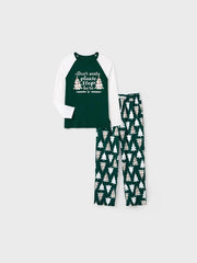 Printed Christmas Glow In The Dark Design Family Matching Pajama Set