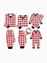 Conjunto de pijama familiar navideño a cuadros