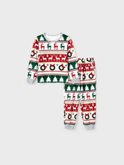 Passendes Familien-Oberteil und Pyjama-Set mit Weihnachtsmotiv