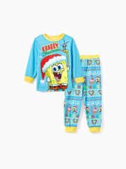 Conjunto de pijama navideño a juego para toda la familia de Bob Esponja