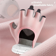 Halbfinger-Trainingshandschuhe aus verdicktem Flüssigsilikon