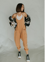 Lässiger Jumpsuit mit weitem Bein für Damen