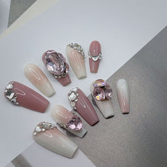 Pistola pulverizadora de uñas ligera y de lujo para usar con uñas y bolas de diamantes de imitación