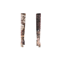 Bedruckte Vintage-Sonnenschutz-Mesh-Plissee-Ärmel