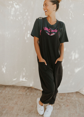 Lässiger Jumpsuit mit weitem Bein für Damen