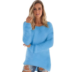 Kuscheliger Fleece-Strickpullover