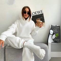 Conjunto de chándal de dos piezas con capucha