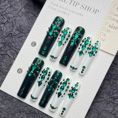 Handgemachte Wear Armor Smaragd Lang Diamant