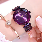 Personalisierte Trend Atmosphärische Uhr Stahlbanduhr