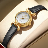 Reloj de cuarzo con correa, pequeño, retro, ligero y exquisito.