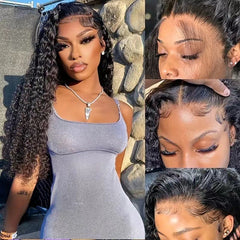 Peluca de fibra química con encaje frontal, pelo largo y rizado, esponjoso y rizado de maíz.