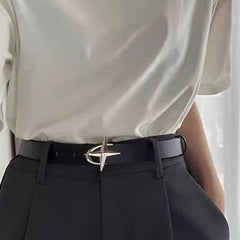 Cross Star Buckle Belt