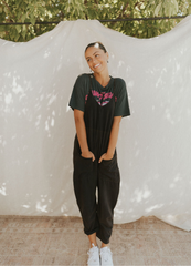 Lässiger Jumpsuit mit weitem Bein für Damen