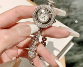 Pulsera con cara de fritilaria y reloj de sirena