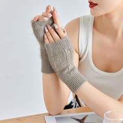 Handgelenkschutz, dicke, warme Halbfingerhandschuhe