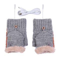 Guantes cálidos de medio dedo