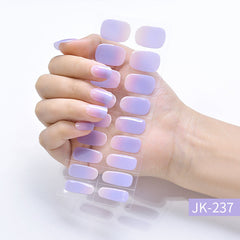 Pegatinas para uñas con efecto ojo de gato transparente de hielo Aurora Wear Nail Tip