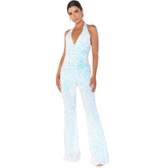 Adjustable Lightweight Embellished Jumpsuit