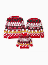 Weihnachtsglocke und Zuckerstange Familienpullover
