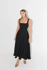 Elegantes ärmelloses Midikleid