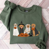 Sweatshirt mit Halloween-Hunde-Print