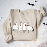 Sweatshirt mit Halloween-Pferde-Print
