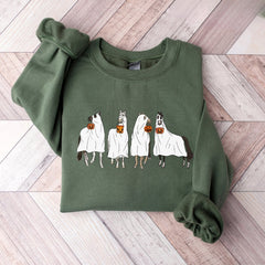 Sweatshirt mit Halloween-Pferde-Print