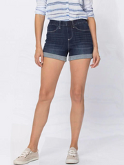 Judy Blue – Jegging-Shorts aus Denim zum Überziehen