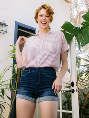 Judy Blue – Jegging-Shorts aus Denim zum Überziehen