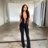 Mono de malla de encaje con detalle de tirantes