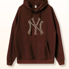 Sudadera con capucha estampada de leopardo de Nueva York