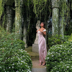 Tie-Up Puff Sleeve Waist Mi xiDress