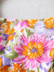 Tiered Ruffle Vibrant Floral Dress