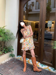 Floral Sleeveless Tank Dress