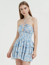 Strapless Lace-Up Waist Mini Dress