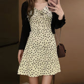 Printed Sleeveless Rural Style Dress