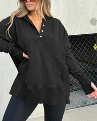 Oversize-Hoodie mit funktionalem Design