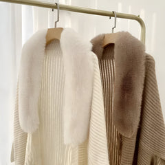 Übergroßer Strickschal mit Kaschmirstruktur