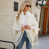 Übergroßer Strickschal mit Kaschmirstruktur