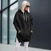 Übergroßes weiches Hoodiekleid